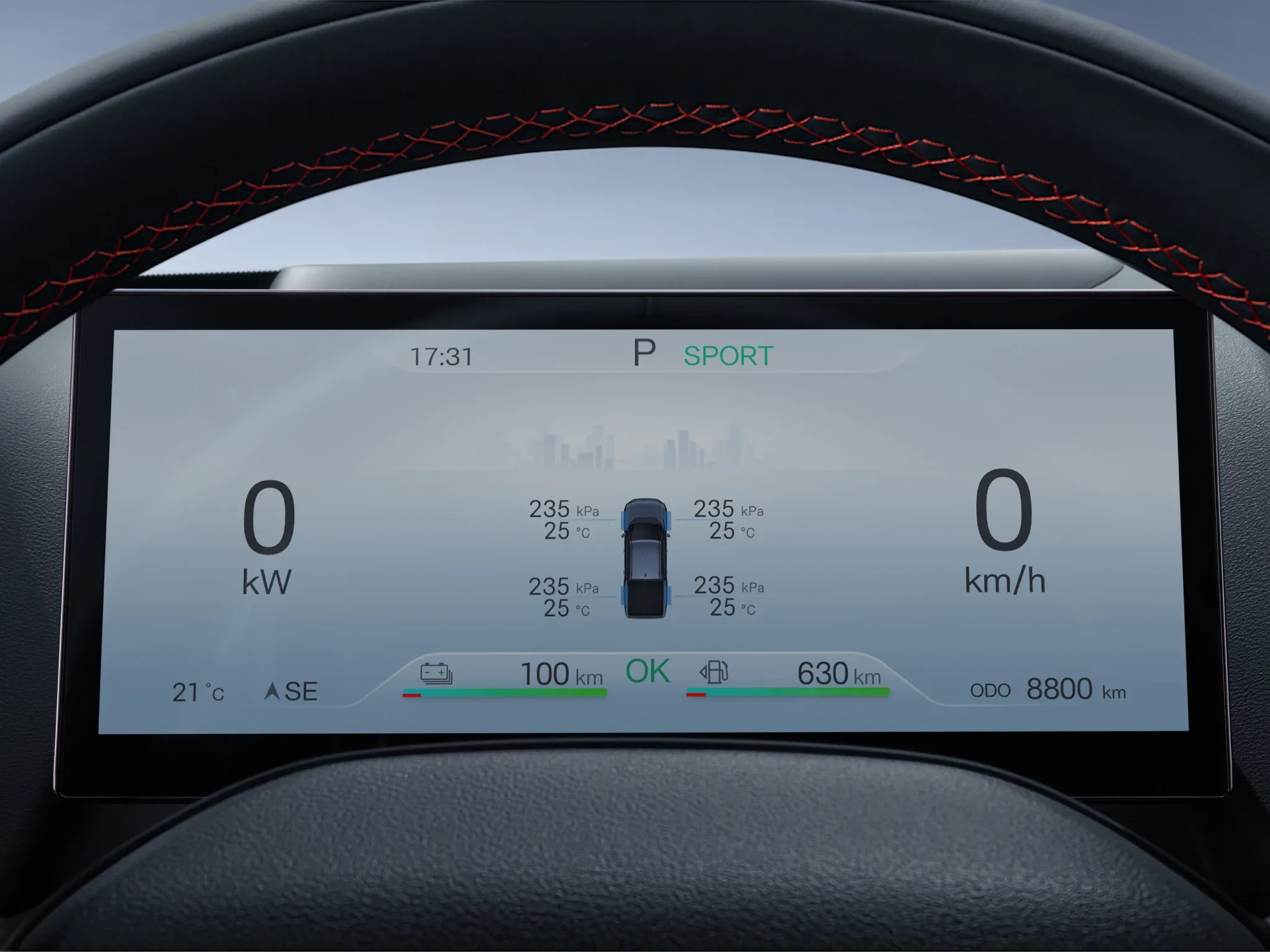 10.25" Digital Instrument Cluster. 